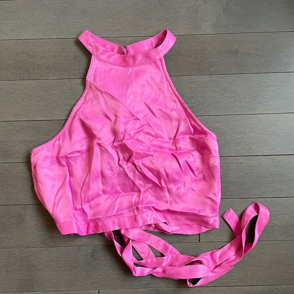 Pink High Neck Tank - (S) - Picture 1 of 4